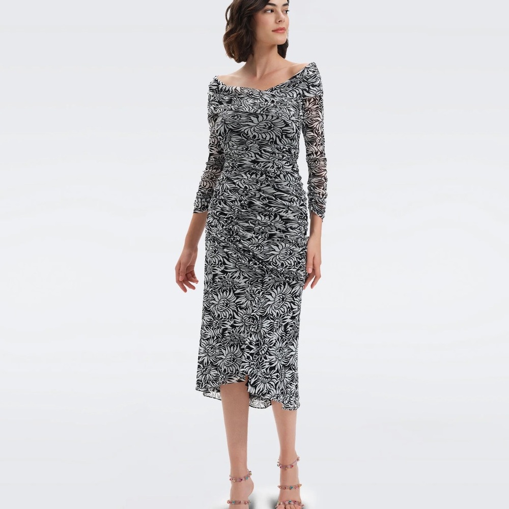 Diane Von Furstenberg Ganesa midi dress NWT